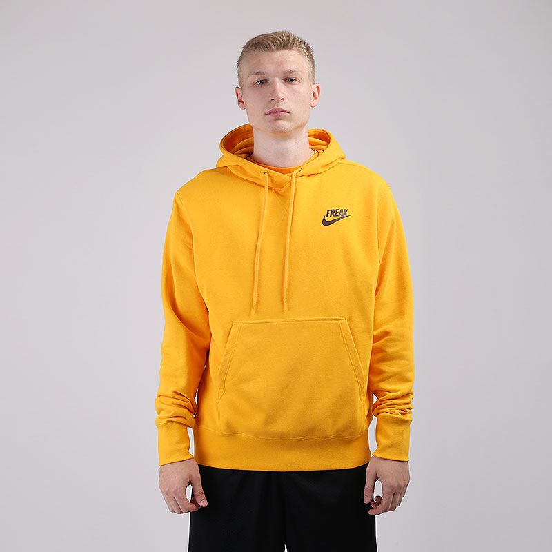 мужская желтая толстовка Nike Giannis Pullover Hoodie CZ0439-739 - цена, описание, фото 1